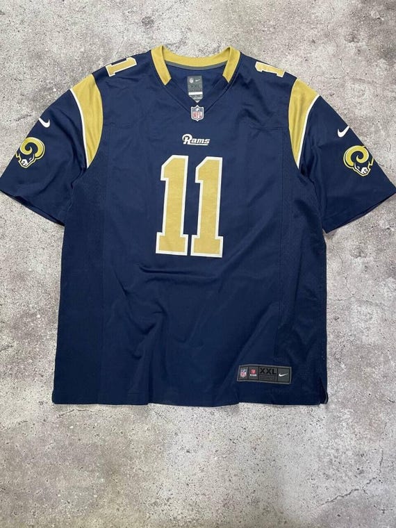 Vintage Nike NFL St. Louis Rams #11 Jersey XXL Navy Blue Gold On