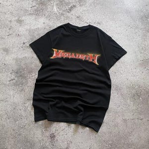 Vintage Megadeth Dystopia Tour Thrash Metal Band T Shirt