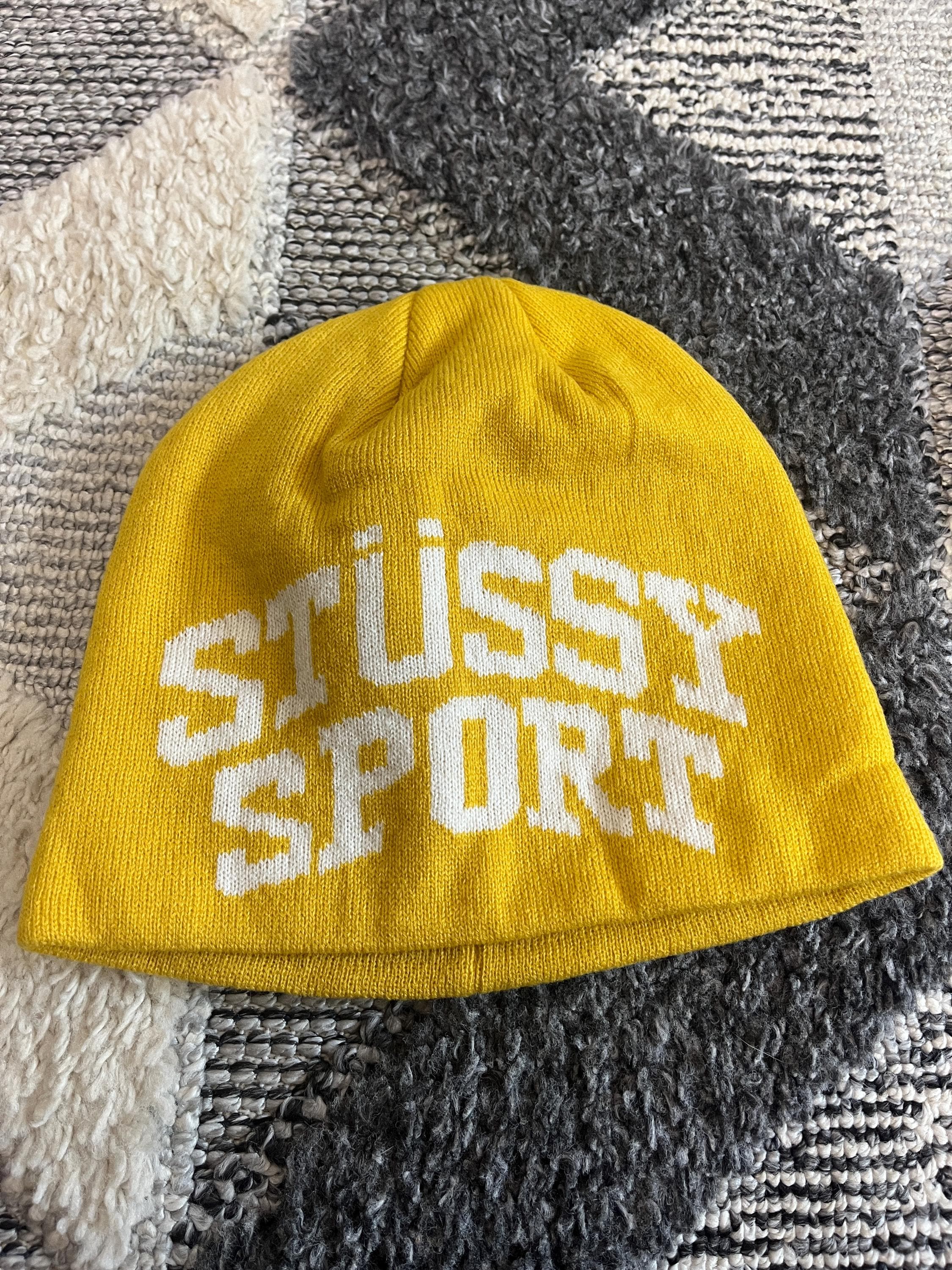 Vintage Stussy Sport Knit Beanie - Y2K Streetwear - Etsy
