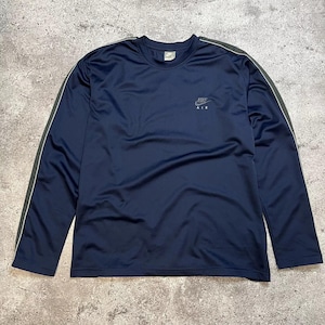 Maglietta vintage blu Nike Air manica lunga XL