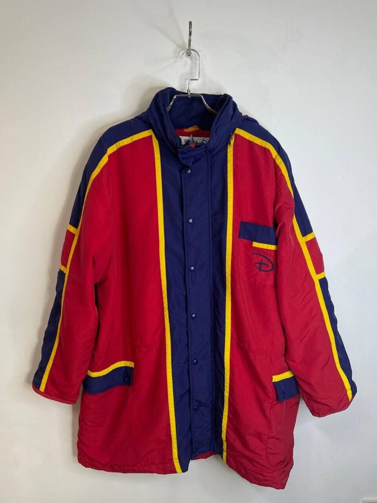 Vintage Disneyland Resort Employee Jacket Red/blue/yellow Size XL