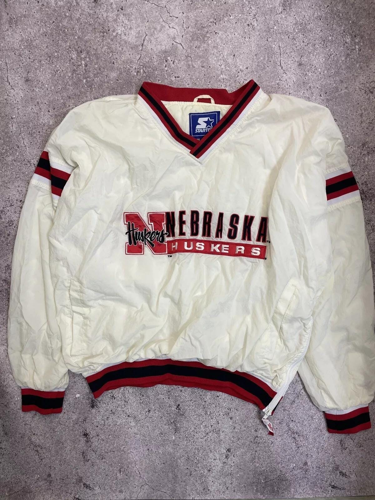 ウォームアップウェア Vintage 1990 University Nebraska Starter ウォームアップウェア Vintage 1990 University Nebraska
