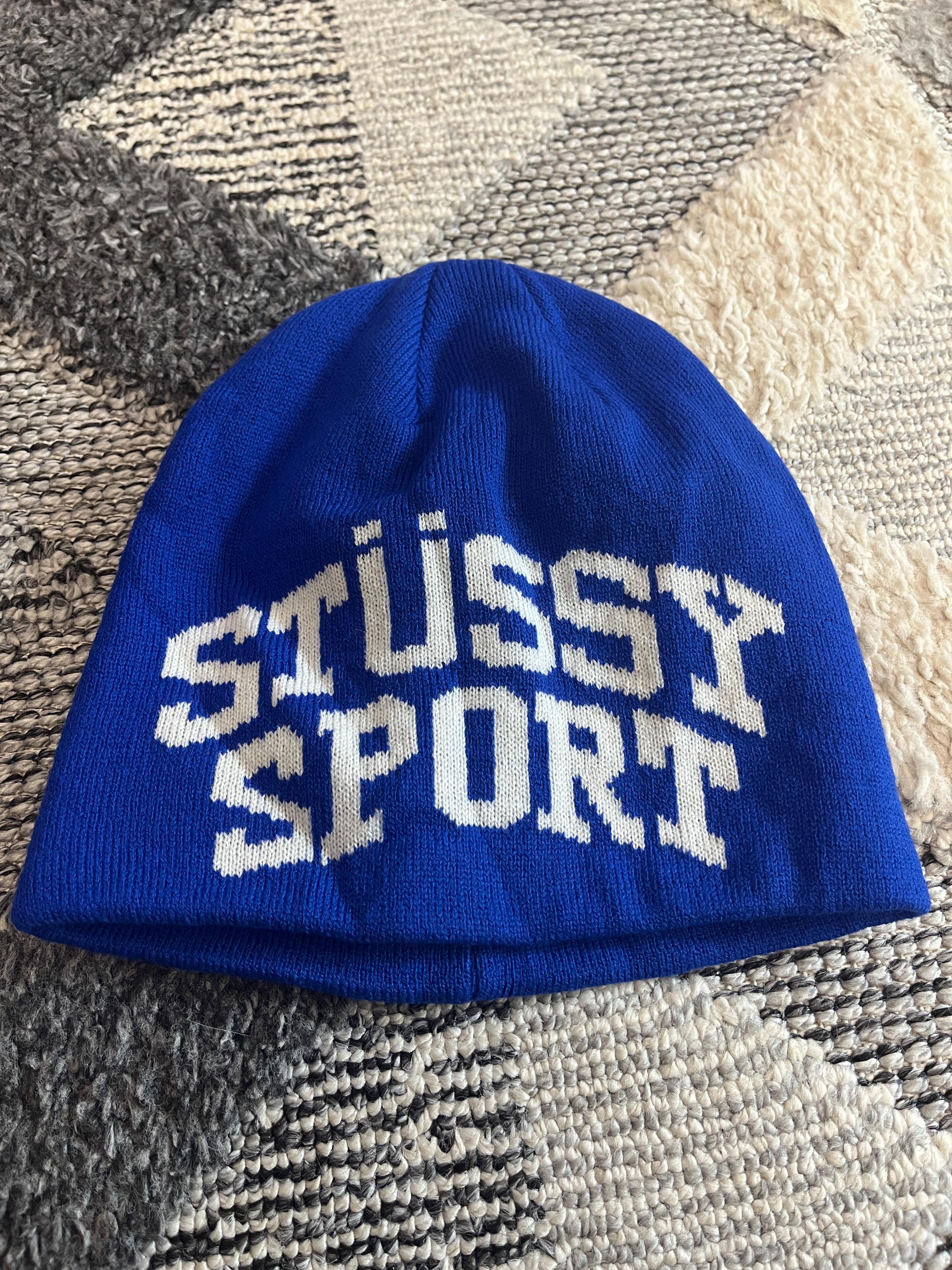 Vintage Stussy Sport Knit Beanie - Y2K Streetwear - Etsy