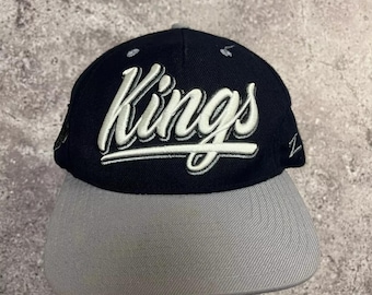 Vintage Los Angeles Kings Hat 80s 90s Nylon Zipperback Cap Vintage Los Angeles Kings Hat 80s 90s Nylon Zipperback Cap