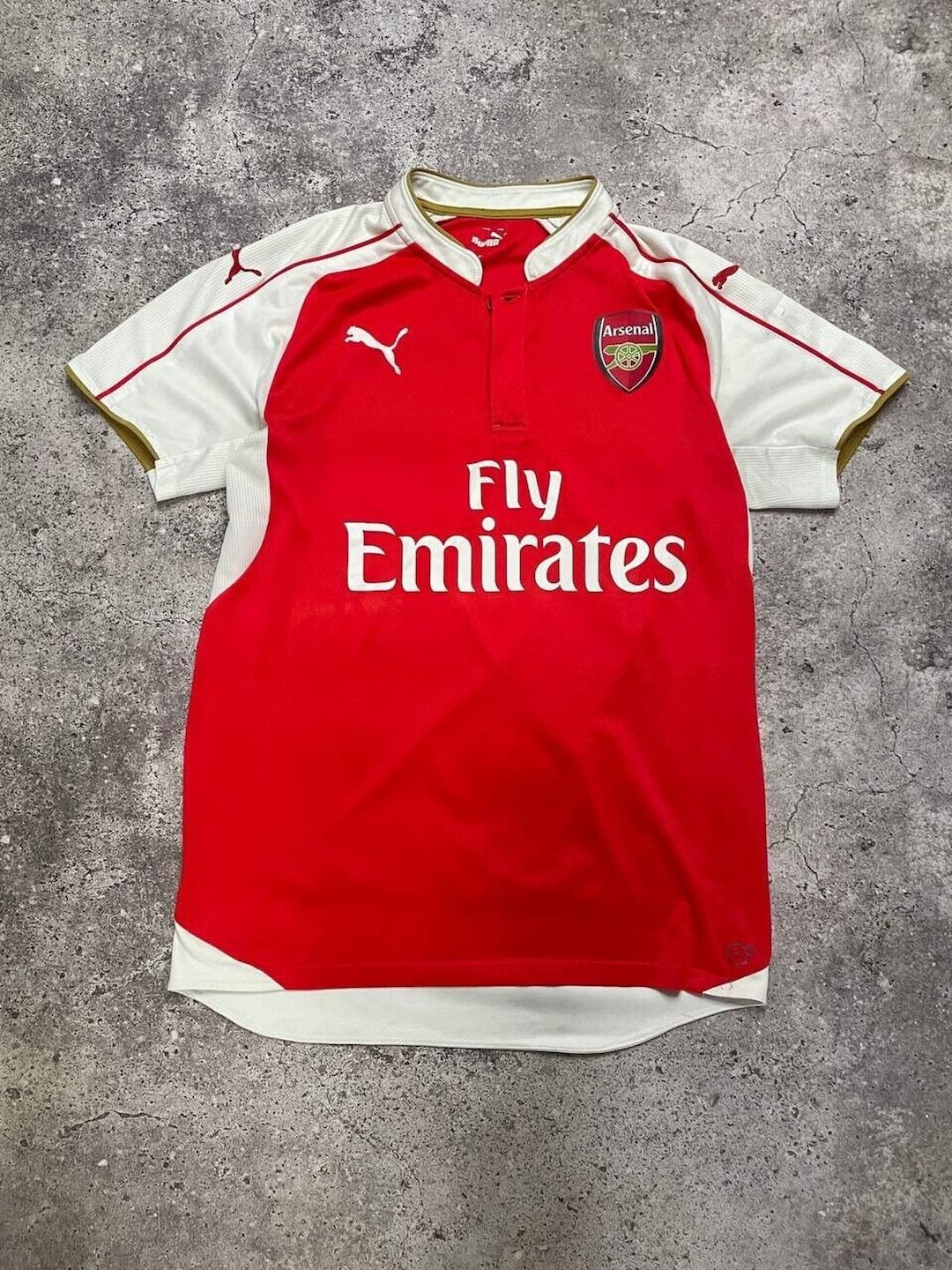 Vintage Arsenal Red Soccer Jersey M Puma Fly Emirates - Etsy