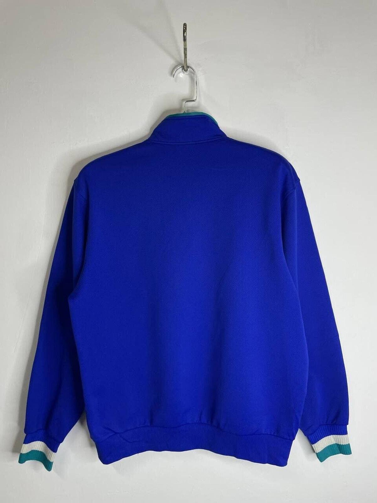 Vintage Asics Japan National Team Quarter Zip Sweatshirt Blue