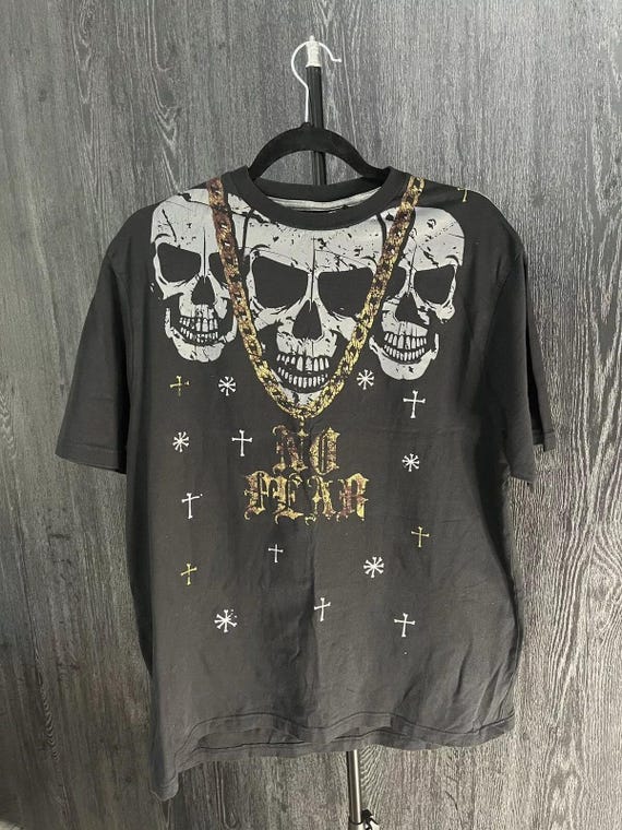 Vintage No Fear Skull Y2K T Shirt - Etsy