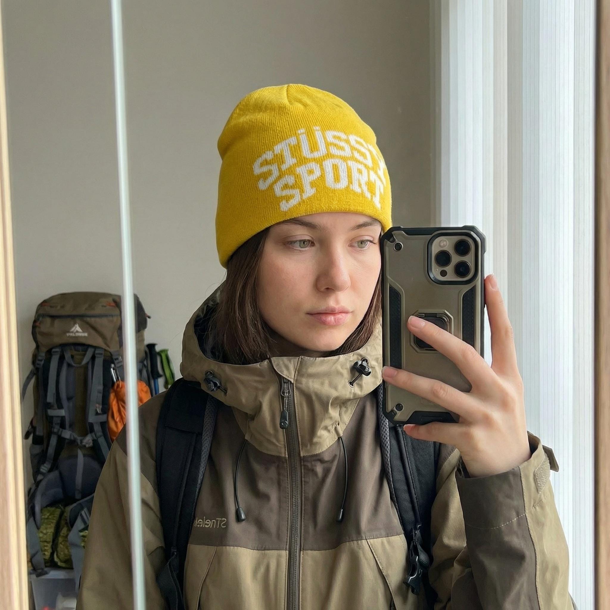 Vintage Stussy Sport Knit Beanie - Y2K Streetwear - Etsy