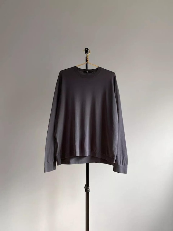 Jil Sander, Vintage Jil Sander x Uniqlo Wash Grey Light Crew neck Sweater