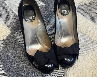 Chaussures à talons hauts en cuir Dolce Gabbana vintage