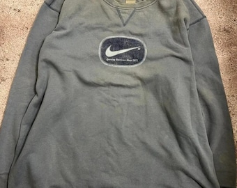 Felpa con logo Nike Swoosh vintage, abbigliamento sportivo casual