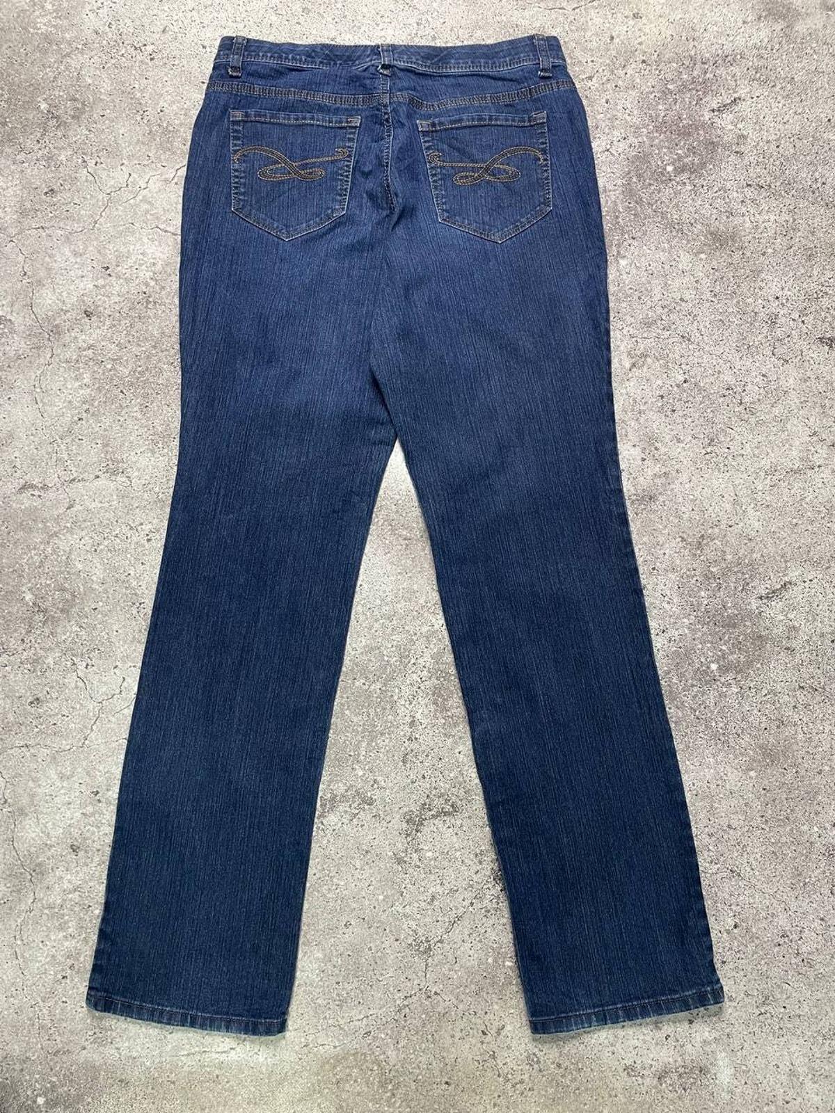 ヴィンテージスタイル＆コー ブルー ストレートレッグ