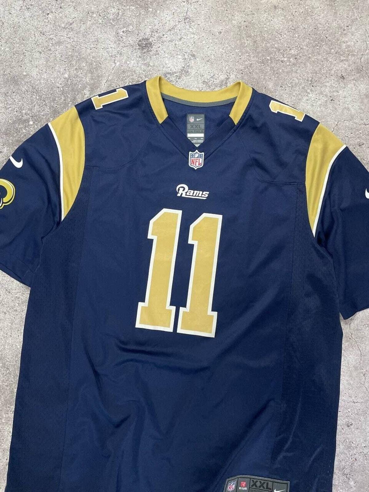 Vintage Nike NFL St. Louis Rams #11 Jersey XXL Navy Blue Gold On