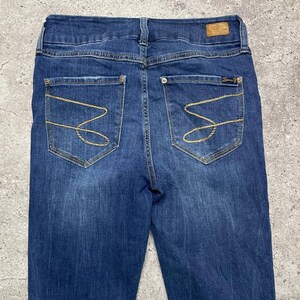 Vintage Seven7 Skinny Jeans Dark Wash Distressed Size 4 S Women’s image 8