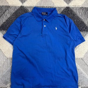 Polo By Ralph Lauren Vintage Polo T Shirt Blue Medium