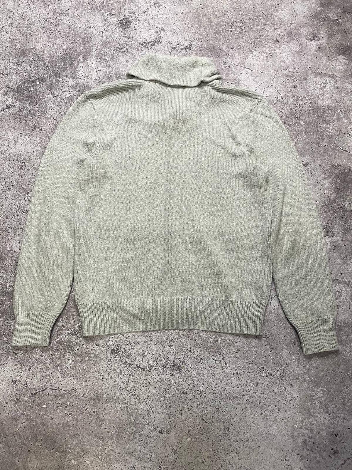 Vintage Polo Ralph Lauren Shawl Collar Sweater Grey Knit M Preppy 