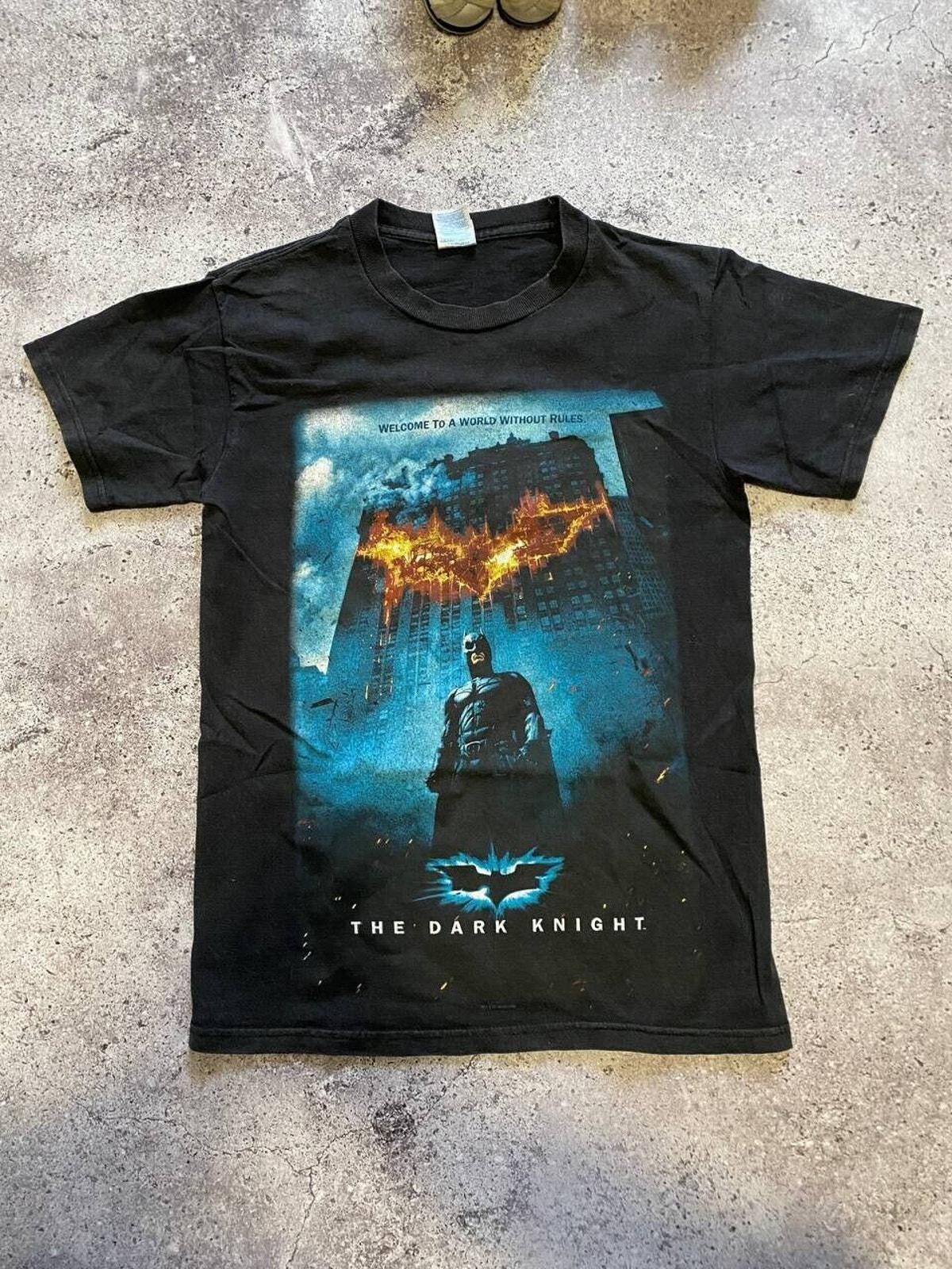 BABYL 「DARK KNIGHT WORLD TOUR」EU版 Vintage the Dark Knight T-shirt Black Batman Graphic Delta Pro