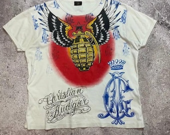 Vintage Christian Audigier Rare T Shirt - Etsy