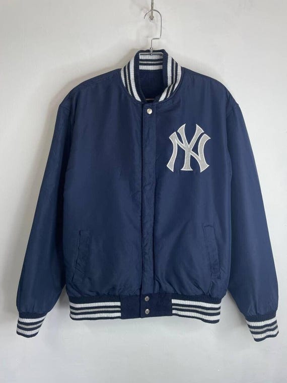 Vintage New York Yankees MLB Navy Blue Varsity Jacket XL – Classic