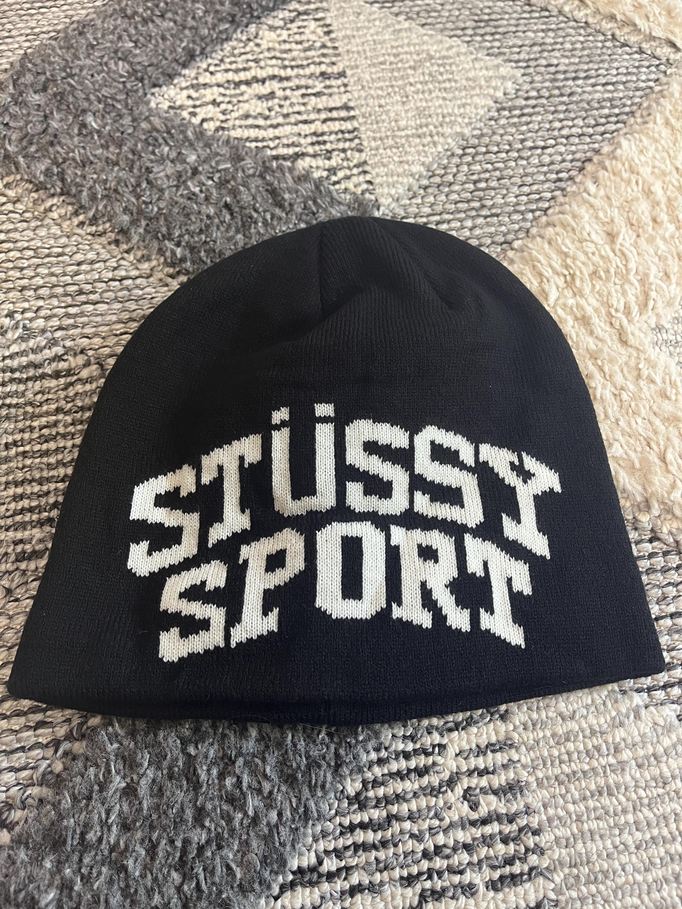 Vintage Stussy Sport Knit Beanie - Y2K Streetwear - Etsy