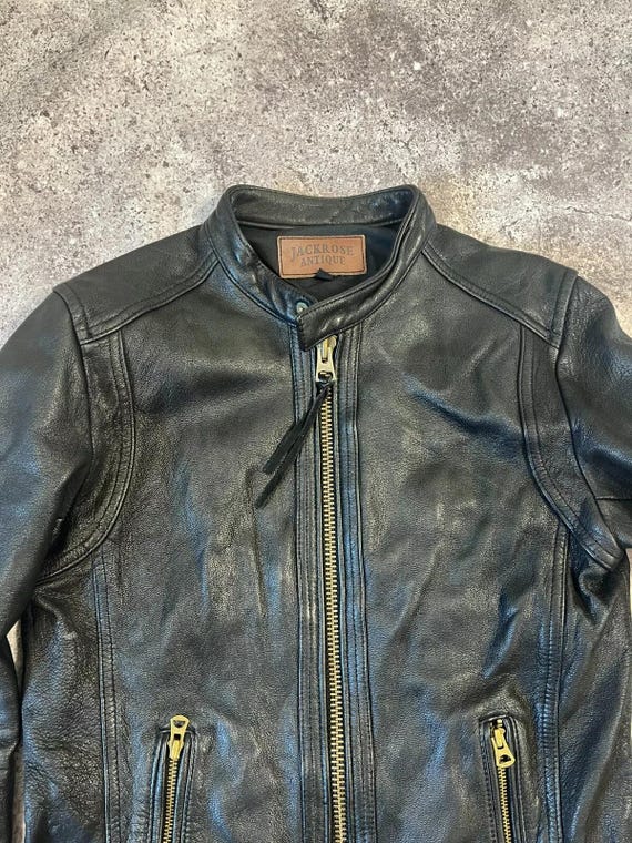 Vintage Jack Rose Rare Leather Jacket - Etsy