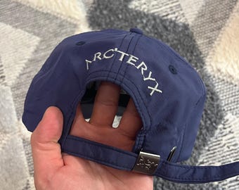 ⚠️超激レア⚠️OLD ARC'TERYX denim cap Vintage Arc'teryx Logo Baseball Cap Blue Adjustable Strapback Hat