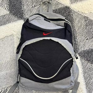 Vtg 90's RARE NIKE Red White Tag Parachute Rucksack Tactical
