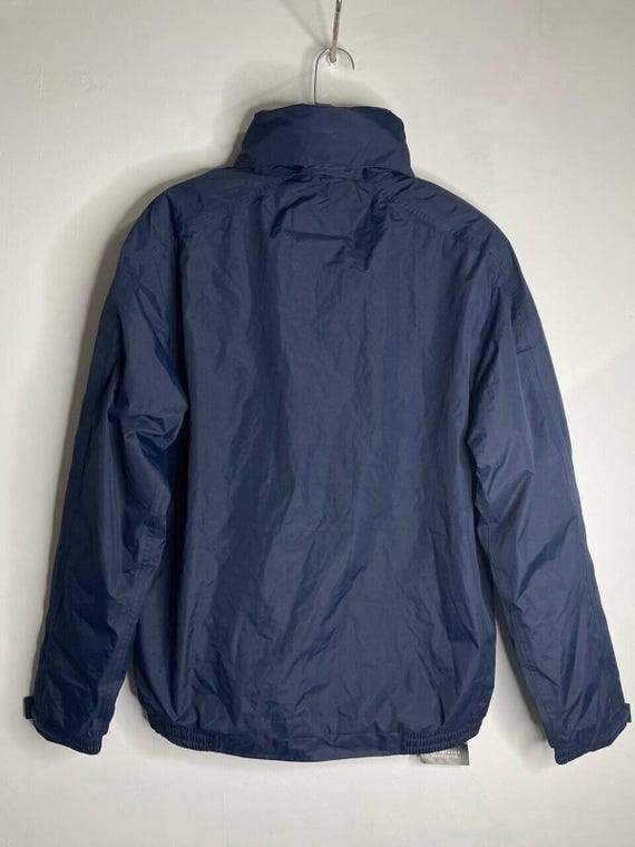 Vintage Regatta Navy Waterproof Jacket UK Flag Patch Outdoor