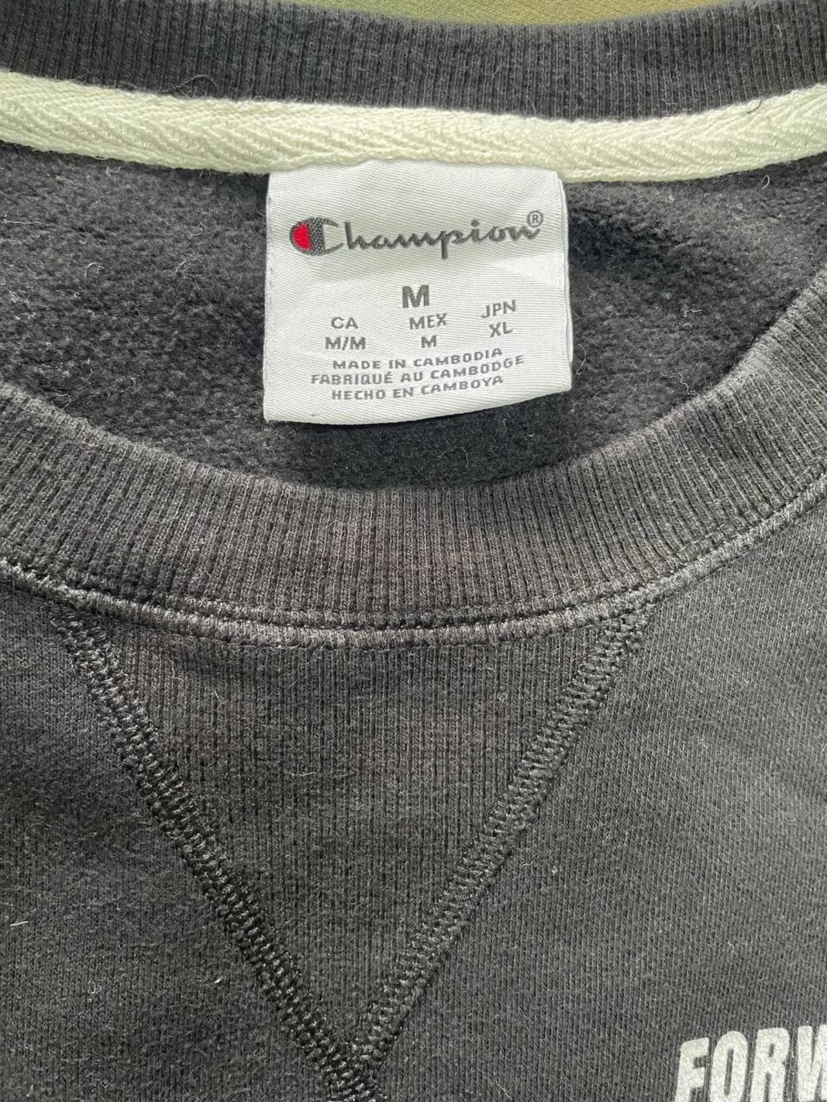 Vintage Champion Forward Conference Black Crewneck Sweatshirt Size