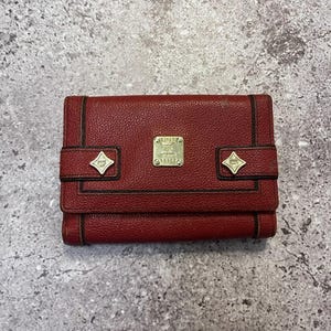 Rote Vintage MCM Geldbörse