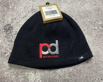 Gorro vintage The North Face negro con logotipo de PD Investing, talla única