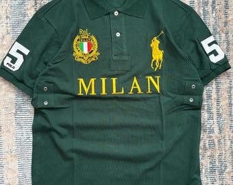 POLO RALPH LAUREN MILAN 5 ビッグポニー　ポロシャツ　S Polo Ralph Lauren Milan Italy #5 Polo Shirt Big Pony Chief Keef