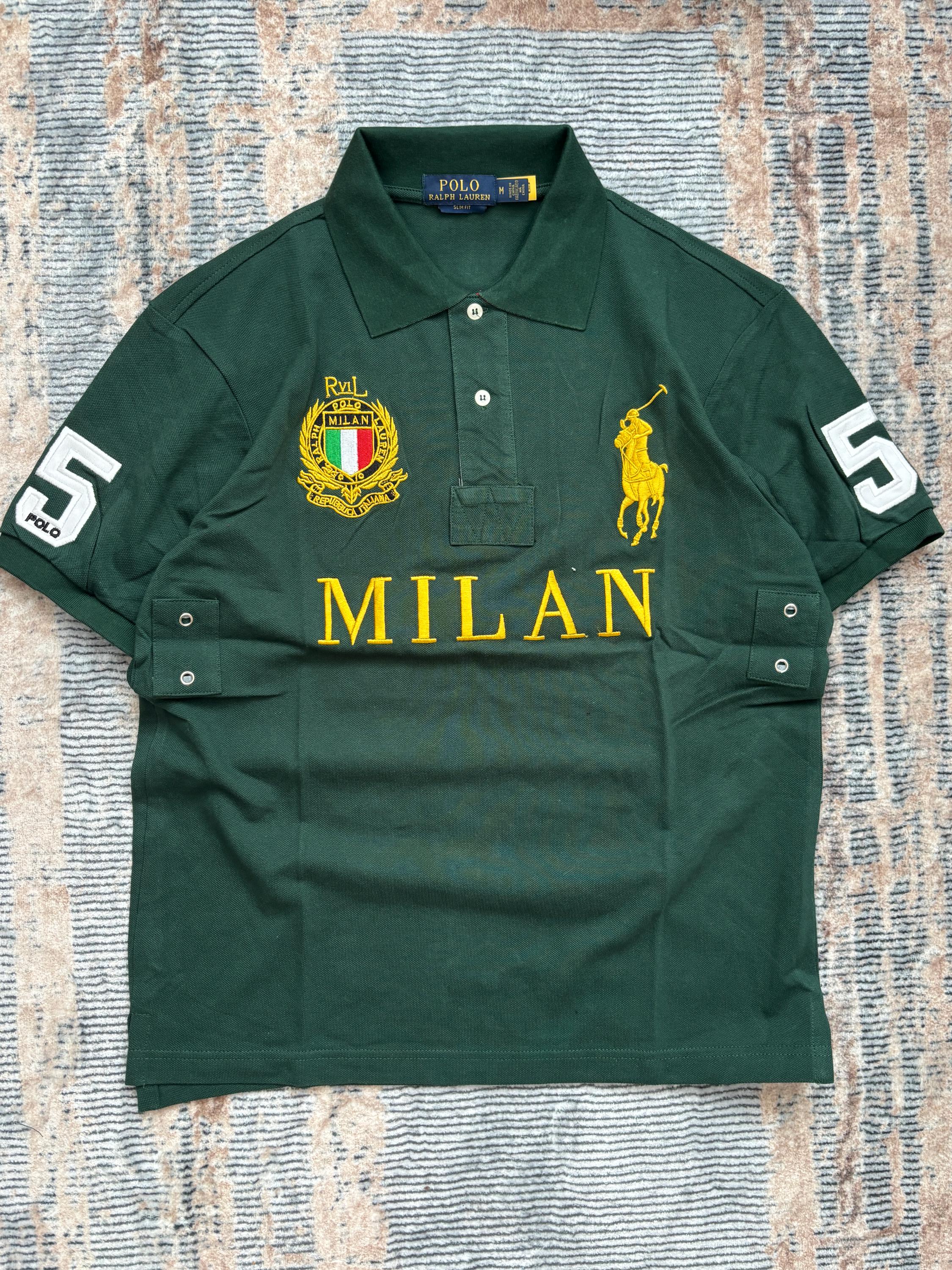 slim fit POLO RALPH LAUREN ビックポニー　チーフキーフ チーフキーフ】Polo Ralph Lauren ビッグポニー ポロシャツ 黒 - メルカリ