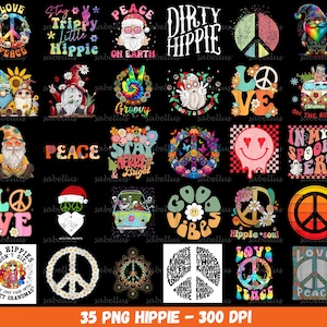 Hippie Girl Bundle PNG, Retro PNG, Hippie Png, Hippie Png, Retro Hippie PNG, Hippie Shirt Design, Groovy Png, Vintage Png, Instant Download