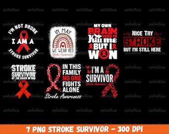 Stroke Awareness Png Bundle, Stroke Ribbon Png, Red Ribbon Png, Stroke ...