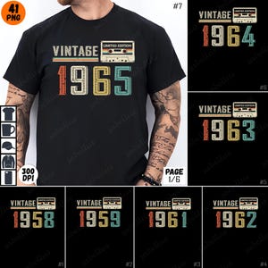 Vintage 1986 PNG Bundle, Retro 1986 Sublimation Design, 1980s Limited Edition Clipart, 1986 Birthday Shirt, 1986 Cassette Tape Graphic