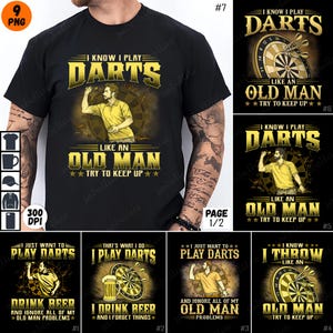 Darts Sublimation PNG, Funny Darts Quotes, Beer Lover Designs, Digital Download Bundle, Sublimation Clipart, Darts Player Art