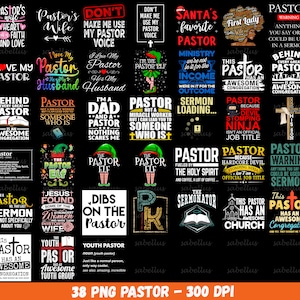 Pastor PNG, Christian Bundle PNG, Religious Png Bundle, Funny Pastor Gift, Pastor Appreciation, Prayer Png, Instant Download