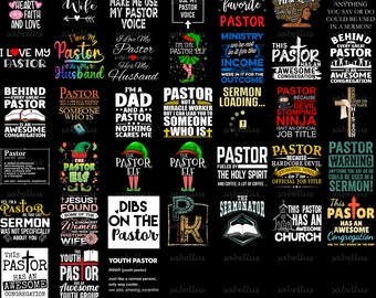 Pastor PNG, Christian Bundle PNG, Religious Png Bundle, Funny Pastor Gift, Pastor Appreciation, Prayer Png, Instant Download