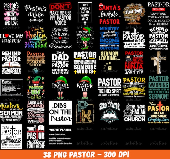 Pastor PNG, Christian Bundle PNG, Religious Png Bundle, Funny Pastor Gift, Pastor Appreciation, Prayer Png, Instant Download