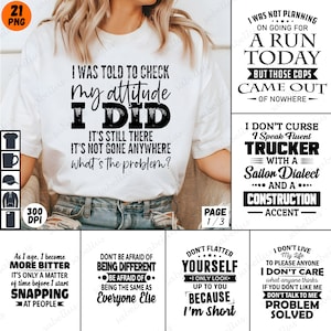 Zabawne cytaty PNG Bundle, Humorystyczne cyfrowe dzieła sztuki, Gorzki humor starzenia się, Cytaty o innym nastawieniu, Zrzędliwy szef, Idealny na sarkastyczne prezenty