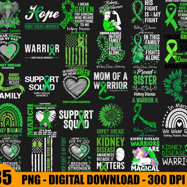 Kidney Cancer Awareness Png Bundle, Kidney Warrior Png, Kidney Cancer Png, Peace Love Cure Png, Green Ribbon Png, Sublimation Design