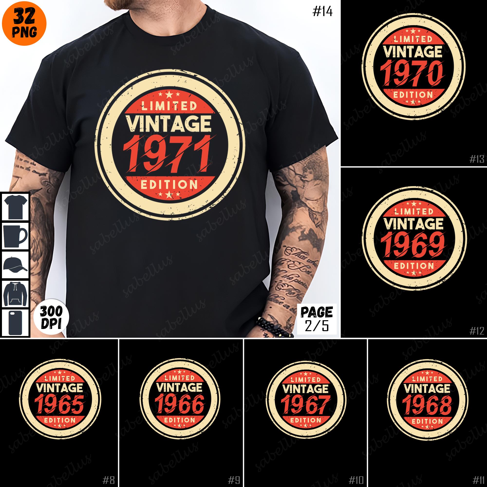 Vintage 1978 PNG, Limited Edition 1978 Design, Retro Birthday 1978 