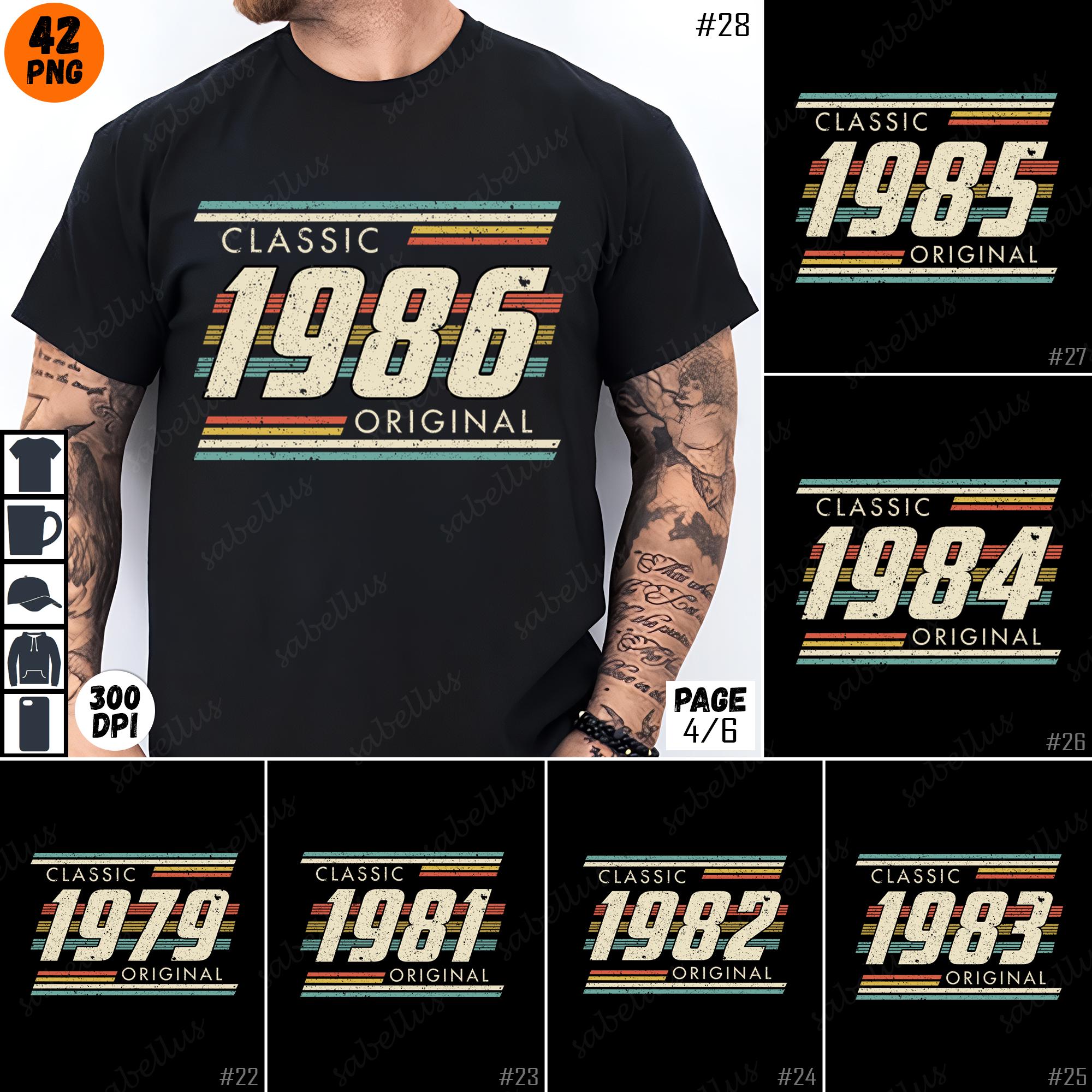 1986 Original Shirt, Vintage 1986 T-shirt, Retro 1986 Tee, 1986 