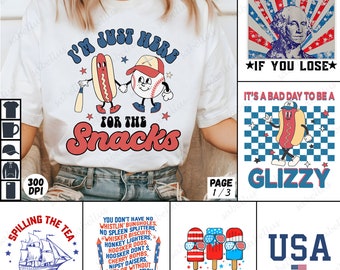 18 PNG Funny 4th of July Bundle, 4th of July Png, Fourth Of July Png, USA Png, America Png, Independence Day, American Flag Png, Png Bundle