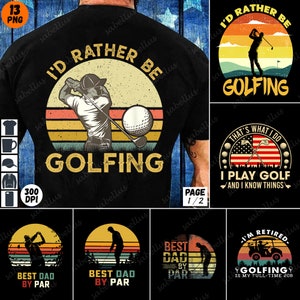 Golfklubba, golfälskare, golfgåva, golfsublimering, golft-shirt