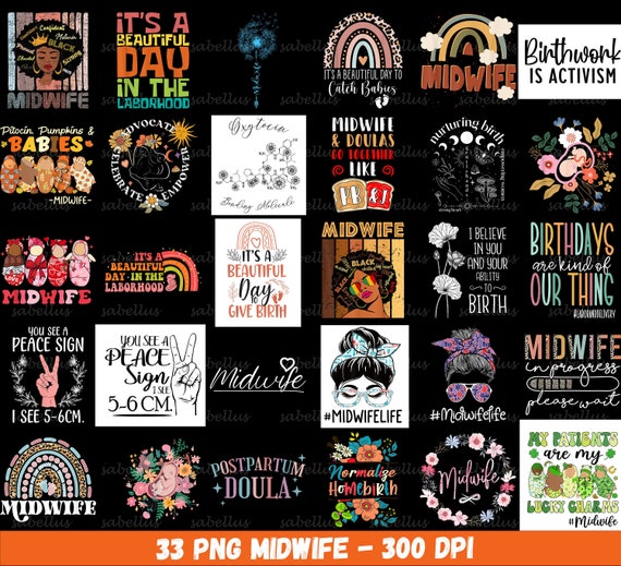 Midwife Png Bundle, Nurse Life Png, Nurse Png, Baby Png, Obstetrician Png, Medical Png, Shirt Png, Midwife Nurse, Midwife Gift, Digital Png