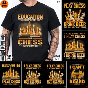 Title: Chess PNG Bundle, Chess Quotes PNG, Chess Lover PNG, Chess Sublimation, Chess T-shirt Design, Chess Digital Download