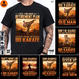 Karate Retirement Plan PNG, Karate Sublimation Design, Karate Quote Clipart, Martial Arts Art Bundle, Printable Karate Graphics