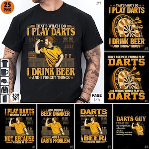 Darts Sublimation Clipart, Beer Lover PNG Designs, Funny Darts Quotes Art, Digital Download Bundle, Darts Player Gift Graphics